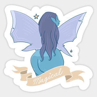 Magical Fat Faerie Sticker